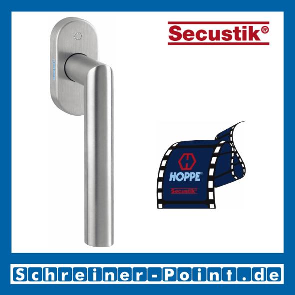 Hoppe Amsterdam Edelstahl Fenstergriff F69 Secustik E0400/US956, 1969016, 1980848